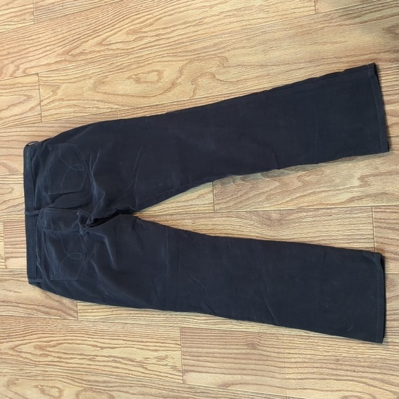 Calvin Klein women's straight-leg dark gray corduroy pants, size 12 - Picture 2 of 3